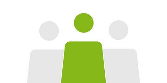 News-Icon Personengruppe Drei Personenicons